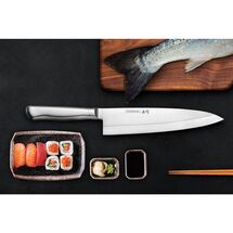 Tramontina Sushi Diamond 20.32cm (8") Μαχαίρι Deba Ανοξείδωτο με Σφυρήλατη Λεπίδα & Ανοξείδωτη Εργονομική Λαβή