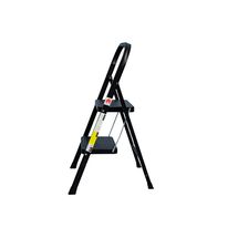 VESTA ΤΙΚΟ Σκαλοσκαμπό Μεταλλικό  45x50x80cm με 2 Σκαλιά MAX Αντοχή 150kg Βάρος 3.3kg Μαύρο