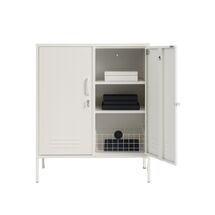 STEELEN COLOR Μεταλλικός  Μπουφές 100x40x70cm Πάχους 0.7mm Εσωτερικού Χώρου με Πόδια Signal Cotton White
