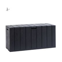 TOOMAX Ιταλίας Πλαστικό Μπαούλο Αποθήκευσης 270lt 117.5x45x56cm MASSIF  Καπάκι-Κάθισμα 2 Ατόμων BRAVO 270LT ANTHRACITE