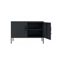 STEELEN Μεταλλικός Μπουφές 100x40x70cm Πάχους 0.7mm Εσωτερικού Χώρου με Πόδια Slate Grey