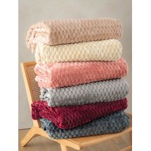 Palamaiki Κουβέρτα Fleece 160x220 ASTER WINE Μπορντό