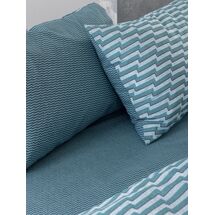 Palamaiki Σετ Παπλωματοθήκη Υπέρδιπλη Fashion Life 230x250 FL6319 Μπλε
