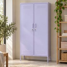 STEELEN COLOR Μεταλλική Ντουλάπα 90x55x190cm Πάχους 0.4mm Εσωτερικού Χώρου με Πόδια Lilac