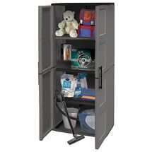 ARTPLAST Ιταλίας Πλαστική Ντουλάπα 68x37x163cm 16kg με Μεταλλικούς STRONG Μεντεσέδες 4 Αποθηκευτικοί Χώροι FREELINE