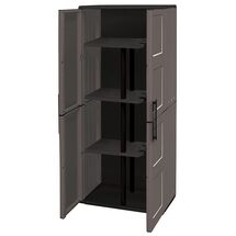 ARTPLAST Ιταλίας Πλαστική Ντουλάπα 68x37x163cm 16kg με Μεταλλικούς STRONG Μεντεσέδες 5 Αποθηκευτικοί Χώροι FREELINE