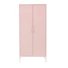 STEELEN COLOR Μεταλλική Ντουλάπα 90x55x190cm Πάχους 0.4mm Εσωτερικού Χώρου με Πόδια Baby Pink