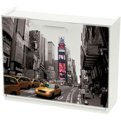 Παπουτσοθήκη Πλαστική Συναρμολογούμενη 51x17,3x41cm για 3 Ζευγάρια UNIKA Decor New York Broadway