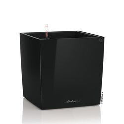 LECHUZA Cube Premium 50 Επιδαπέδια Γλάστρα 49x49x49.5cm Αυτοποτιζόμενη με Δοχείο Φύτευσης Μαύρη Γυαλιστερή Γερμάνιας