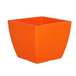 Κασπώ Τετράγωνο 15x15x12.5cm - 2lt Πλαστικό Πορτοκαλί Ελλάδας