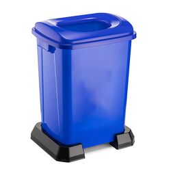 Κάδος Ανακύκλωσης 50lt με Πλαστική Βάση 42.5x35x60cm με Άνοιγμα 23.7x18.7cm στο Καπάκι Πλαστικός 2.07kg Μπλε