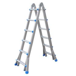 Σκάλα Αλουμινίου Επαγγελματική 4x6 Σκαλιά Multi use Μέγιστο Ύψος 6.22m Αντοχή 150kg Βάρος 13.3kg με Πιστοποίηση EN131 1