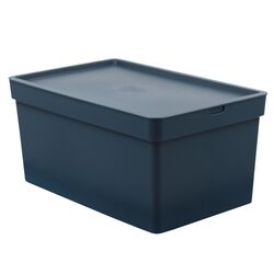Κουτί Αποθήκευσης 35.5x25.5x13.5cm Πλαστικό 10lt Βάρος 0.35kg Γκρι/Μπλε Viomes Nova Ελλάδας