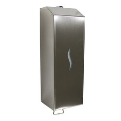 VESTA Dispenser/Θήκη Κρεμοσάπουνου 1000ml Επιτοίχια 10x8.5x28.5cm Επαγγελματική-Ανοξείδωτο Ατσάλι (Inox)