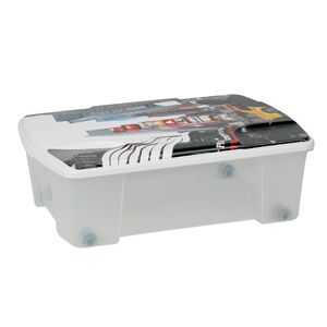 ARTPLAST Ιταλίας Κουτί Αποθήκευσης 56x39x18cm Πλαστικό 35lt Διάφανο Decor New York