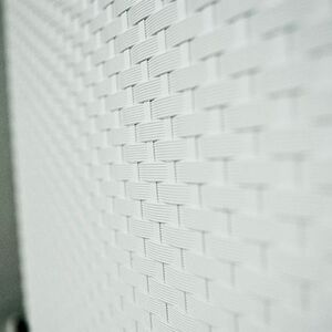 ARTPLAST Ιταλίας Παπουτσοθήκη Πλαστική Συναρμολογούμενη 51x17.3x41cm για 3 Ζευγάρια 2.5kg UNIKA Λευκή RATTAN Ανάγλυφη Πλέξη