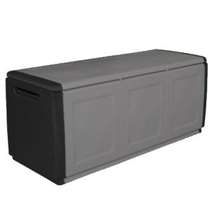 ARTPLAST Ιταλίας Μπαούλο 138x53x57 330lt Αποθήκευσης Πλαστικό  MASSIF 13kg Μαύρο/Γκρι CUBE