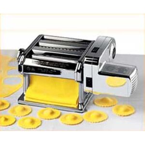 MARCATO Ιταλίας AMPIAMOTOR Μηχανή Φύλλου και Ζυμαρικών με Μοτέρ Ηλεκτρικό 220V 32x20x13cm Επιχρωμιωμένο Ατσάλι MAX Πλάτος Ζύμης 15cm Βάρος 4.2kg