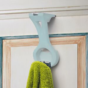 BAMA Ιταλίας Κρεμάστρα Πολυλειτουργική Πλαστική 15.5x8x6cm με Ρυθμιζόμενο Γάντζο 0.7-5cm FRUYT Λευκή