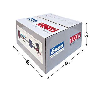 BAMA Ιταλίας Καλόγερος Μεταλλικός 45x35x170cm με 6 Πλαστικούς Γάντζους και Υποδοχές για Τσάντες και Ομπρέλες Κόκκινο-Λευκό Πάγου