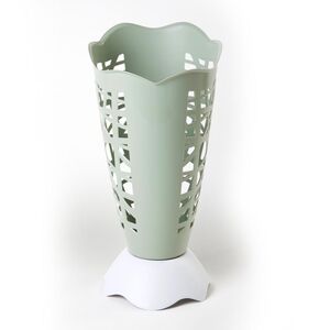 BAMA Ιταλίας Ομπρελοθήκη Πλαστική Ø30x60.5cm με Διάτρητη Επιφάνεια Χακί-Λευκό