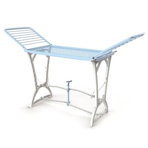 Απλώστρα Ρούχων Πλαστική 198x60x116cm 3φυλλη Άπλωμα 22m Αντοχή 25kg Βάρος 5kg Γαλάζιο-Λευκό Panny BAMA Ιταλίας