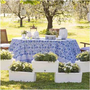 BAMA ITALY Σύνθεση από Ζαρντινιέρες - Σετ 5 τεμαχίων 59x23x27cm (x5) Πλαστική 75lt Λευκή