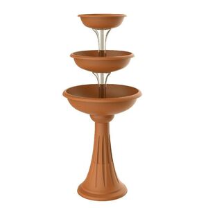 Ανθοστήλη/Γλάστρα Συντριβάνι Ø50x114cm 3 Ορόφων 29.2lt Κεραμιδί BAMA Ιταλίας