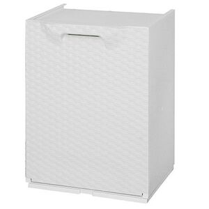 ARTPLAST Ιταλίας Κάδος Ανακύκλωσης Απορριμμάτων Κουζίνας 34x29x47cm 46lt Πλαστικός RATTAN Λευκό