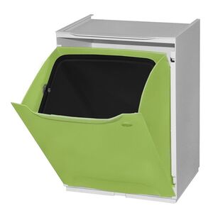 ARTPLAST Ιταλίας Κάδος Ανακύκλωσης Απορριμμάτων Κουζίνας 34x29x47cm 46+20lt Πλαστικός Πράσινο