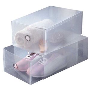 ORDINETT Ιταλίας Θήκη Υποδημάτων Συρταρωτή 34x21x13cm Πολυπροπυλένιο 9.2lt (x2) Βάρος 0.55kg Σετ 2 Τεμαχίων MULTIPURPOSE DRAW TOP CLASS WHITE Διάφανο