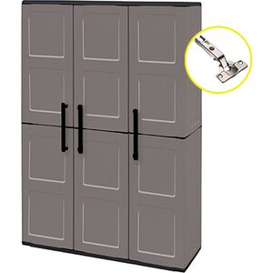 ARTPLAST Ιταλίας Πλαστική Ντουλάπα 23kg 102x37x163cm STRONG 3φυλλη 5 Χώρων (Μεταλλικοί Μεντεσέδες) FREELINE