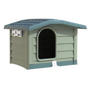 BAMA ITALY Σπίτι Σκύλου 110x94x77cm X LARGE με Ρυθμιζόμενη Οροφή και Αφαιρούμενο Πάτωμα 15kg Πράσινο BUNGALOW LARGE