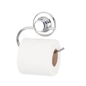 TEKNO-TEL Χαρτοθήκη 8x5x16cm Πάχος Ø7mm Αντοχή 12kg Επιχρωμιωμένο Ατσάλι με Βεντούζα EXTRA STRONG