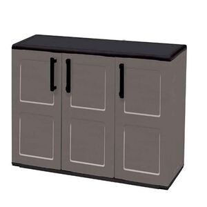 ARTPLAST Ιταλίας Πλαστική Ντουλάπα 13kg 102x37x84cm STRONG 3φυλλη 3 Χώρων FREELINE