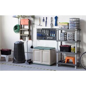 BAMA Ιταλίας Σκαλοσκαμπό Πλαστικό 47x68x78cm 2+1 Σκαλιά Καφέ Taupe-Πορτοκαλί