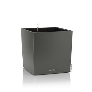 LECHUZA Cube Premium 30 Επιδαπέδια Γλάστρα 29.5x29.5x30cm Αυτοποτιζόμενη με Δοχείο Φύτευσης Ανθρακί Γερμάνιας