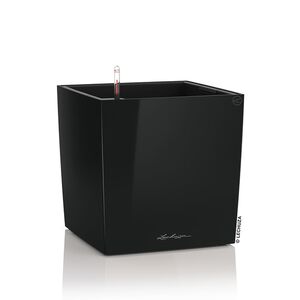 LECHUZA Cube Premium 40 Επιδαπέδια Γλάστρα 39x39x40cm Αυτοποτιζόμενη με Δοχείο Φύτευσης Μαύρο Γερμάνιας