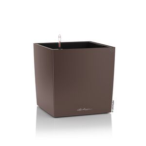 LECHUZA Cube Premium 30 Επιδαπέδια Γλάστρα 29.5x29.5x30cm Αυτοποτιζόμενη με Δοχείο Φύτευσης Καφέ Espresso Γερμάνιας