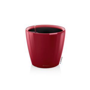LECHUZA Classico 28 LS Premium Επιτραπέζια Γλάστρα Ø28.5x26cm Αυτοποτιζόμενη με Δοχείο Φύτευσης Μπορντό Γυαλιστερή Γερμανίας