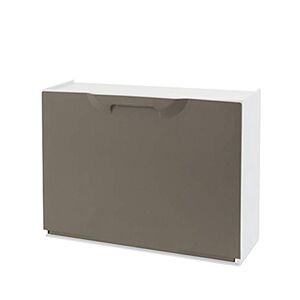 ARTPLAST Ιταλίας Παπουτσοθήκη Πλαστική Συναρμολογούμενη 2σε1 Σύνθεση 51x17.3x82cm UNIKA Γκρι Καφέ