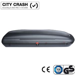 ARTPLAST ITALY Μπαγκαζιέρα Οροφής Αυτοκινήτου 480lt Πλαστική 200.5x79x38cm MAX Φορτίο 75kg Ανθρακί-Μαύρο Πιστοποιήσεις TUV/GS ISO/PAS 11154:2006