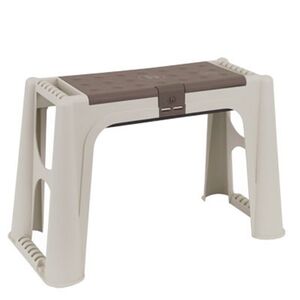 ARTPLAST Italy Σκαμπό Πολλαπλών Χρήσεων 58x28x37cm με Αποθηκευτικό Χώρο και Αφρολέξ 1.6kg Μπεζ-Καφέ