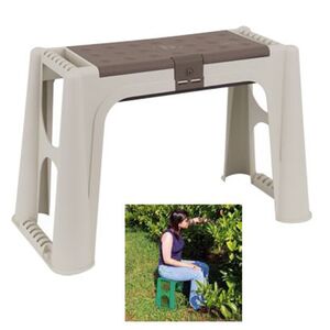 ARTPLAST Italy Σκαμπό Πολλαπλών Χρήσεων 58x28x37cm με Αποθηκευτικό Χώρο και Αφρολέξ 1.6kg Μπεζ-Καφέ