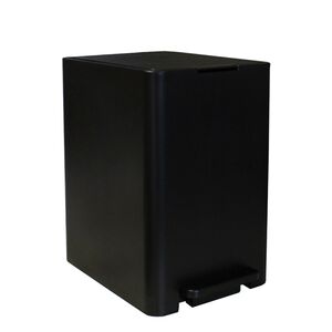 Κάδος Μπάνιου με Πεντάλ 18.5x25x29cm 7lt 0.82kg Πλαστικό SOFT CLOSE Μαύρο ΕλλάδαςΚάδος Μπάνιου με Πεντάλ 13.5lt 18.5x25x29cm με Εσωτερικό Κάδο 7lt 0.82kg Πλαστικό SOFT CLOSE Μαύρο Ελλάδας