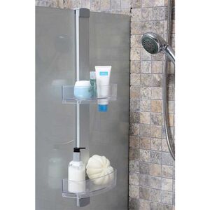 Ραφιέρα Μπάνιου 2όροφη 25x9x68.5cm 0.64kg Αλουμίνιο-Πλαστικό