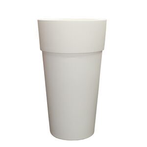 BAMA ITALY Γλάστρα Βαρέως Τύπου Ø50x87.5cm 22.5+41lt Πλαστική Λευκή VASO CONO SENSATION