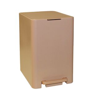 Κάδος Μπάνιου με Πεντάλ 13.5lt 18.5x25x29cm με Εσωτερικό Κάδο 7lt 0.82kg Πλαστικό SOFT CLOSE Μπεζ Άμμου Ελλάδας