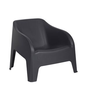 TOOMAX Πολυθρόνα-Καρέκλα Κήπου Στοιβαζόμενη 79x76.5x70cm Βάρος 6.8kg Petra Matte Anthracite Ιταλίας