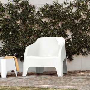 TOOMAX Πολυθρόνα-Καρέκλα Κήπου Στοιβαζόμενη 79x76.5x70cm Βάρος 6.8kg Petra Matte White Ιταλίας